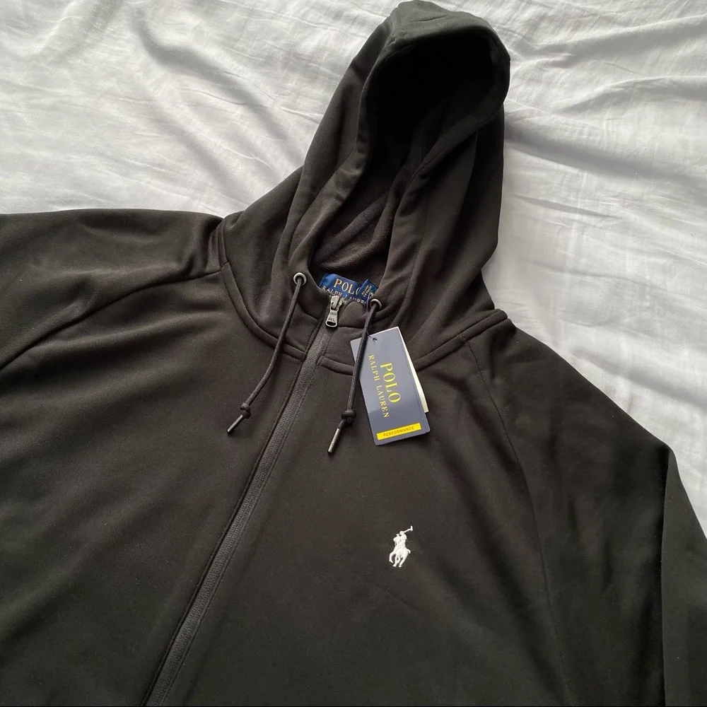 Polo Ralph Lauren Track Jacket | Men’s 2XL | Black & White | NEW